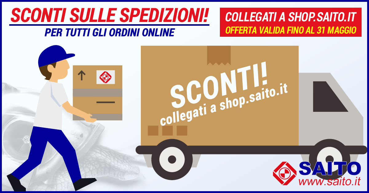 Online... Conviene! Sconti sulle Spedizioni | SAITO