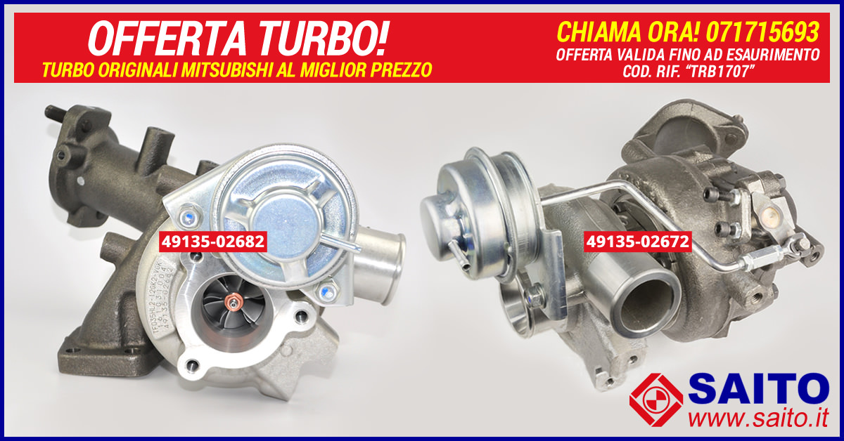 Offerta Turbo Mitsubishi 49135-02672 49135-02682 | SAITO