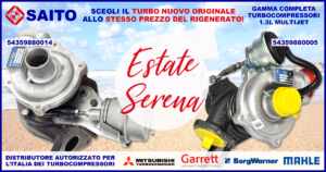 "Estate Serena", si riparte! Turbo Borg Warner in promozione | SAITO