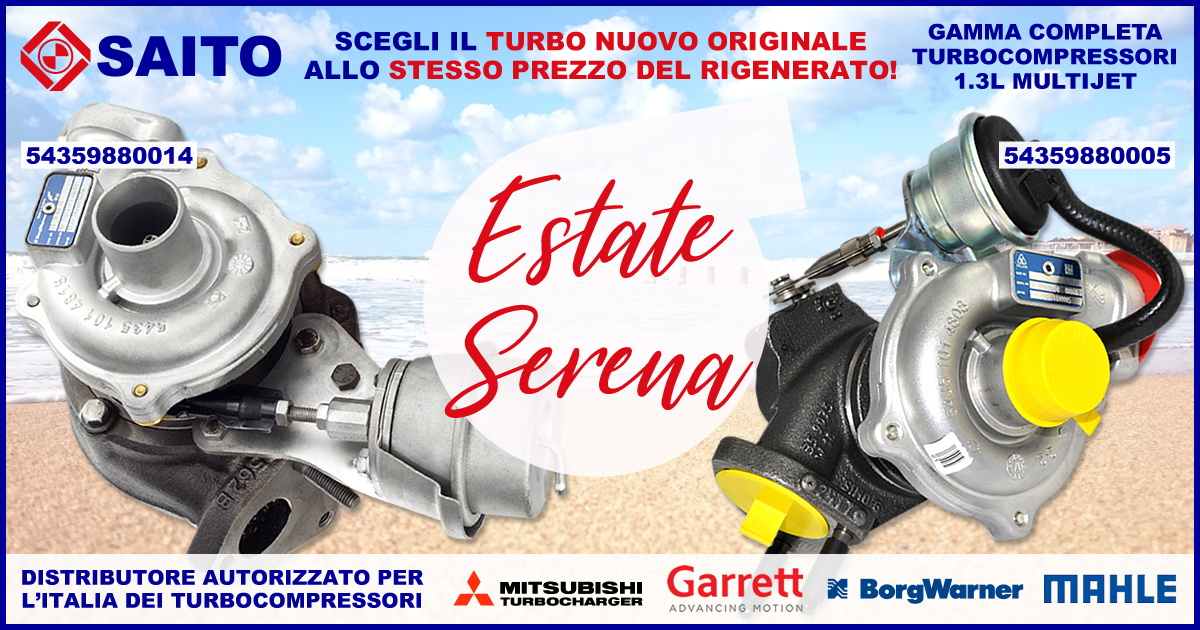 Estate Serena, si riparte! Turbo BorgWarner in promozione | SAITO