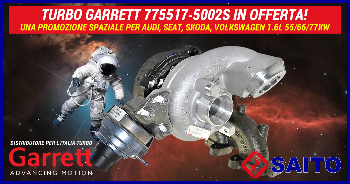 Turbo Garrett 775517-5002S in offerta, una promozione spaziale! | SAITO