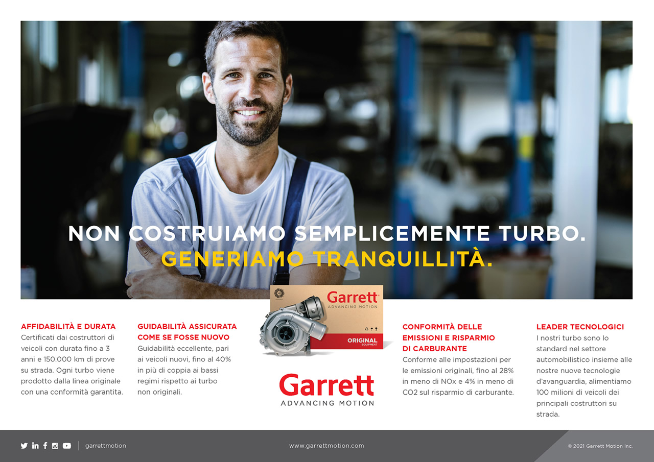 GARRETT. Non costruiamo semplicemente turbo. Generiamo tranquillità. | SAITO