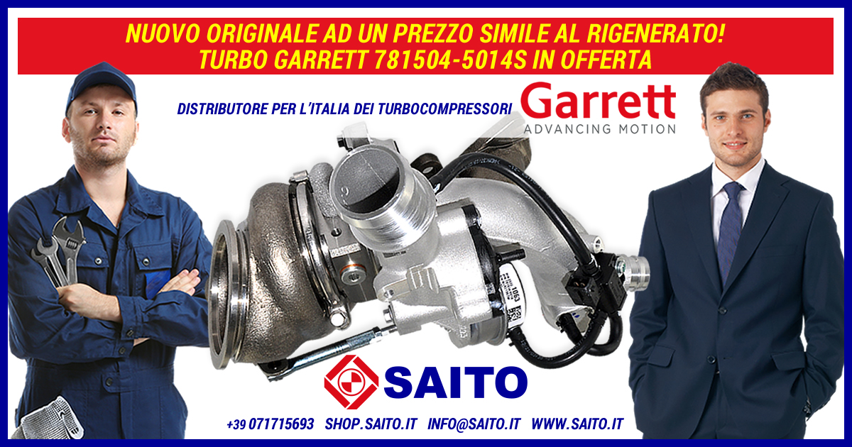 Nuovo originale ad un prezzo simile al rigenerato! Turbo Garrett 781504-5014s in offerta