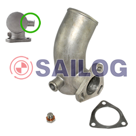 Yanmar 4 Cylinders Marine Exhaust Riser 129671-13551 129671-13552 129579-13551 129792-13552 | SAITO