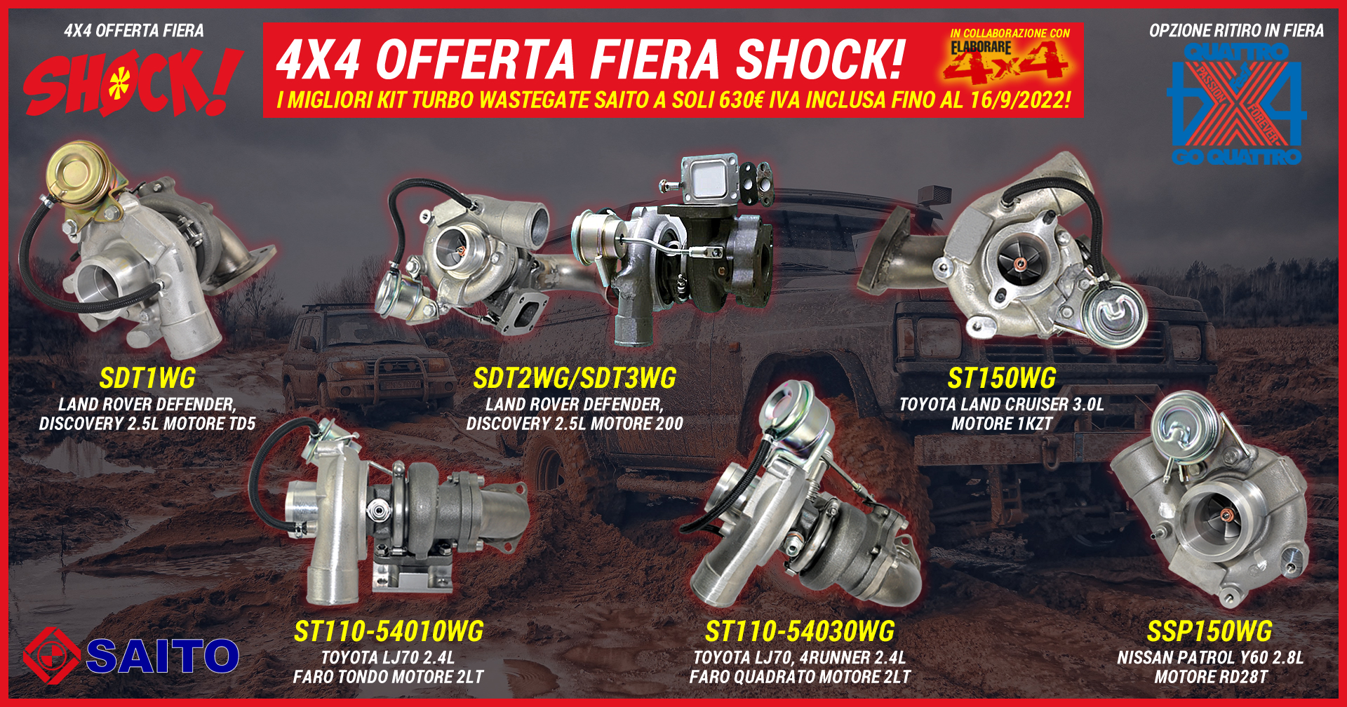 4x4 offerta Fiera SHOCK! | SAITO