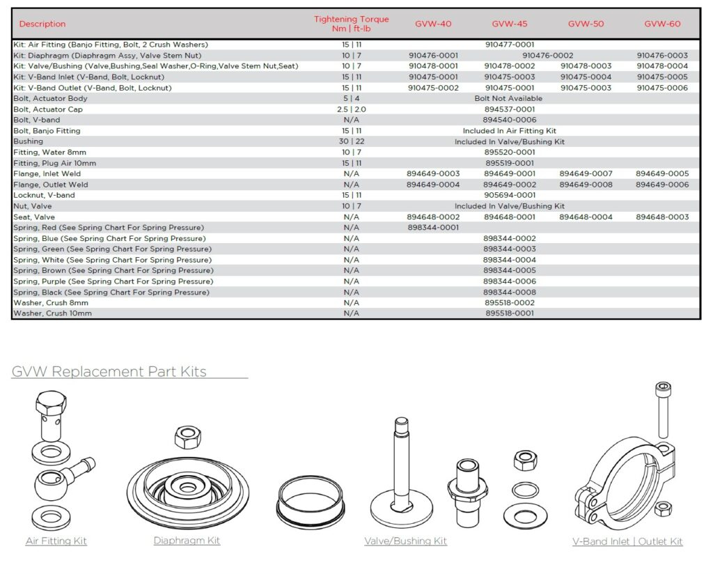 Valvole Esterne Wastegate Manutenzione Kit Sostituzione | SAITO